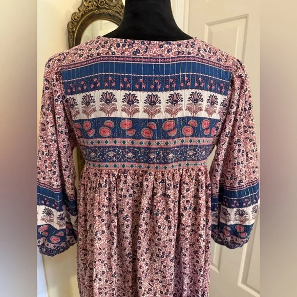 Pink Chicken Floral Boho Dress - Picture 6 of 12